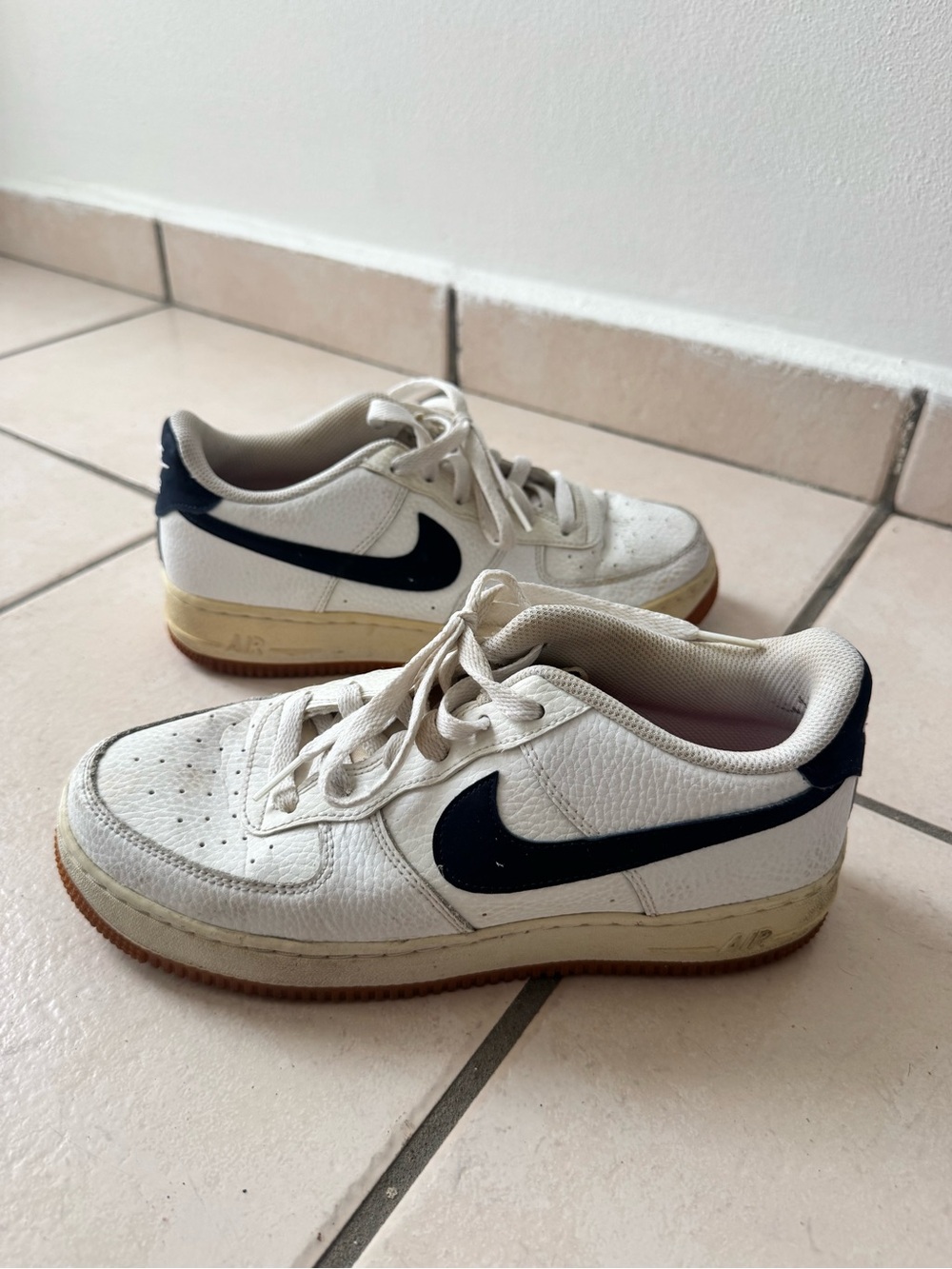 Nike Air Force 1 Low - White with Black Swoosh
